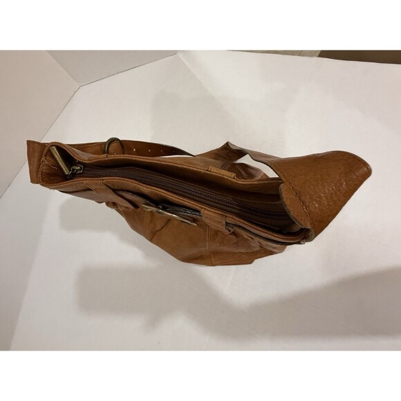 Vera Pelle Avorio Women’s Shoulder Bag Purse Brown Leather from Italy MRSP $150 - Picture 13 of 16